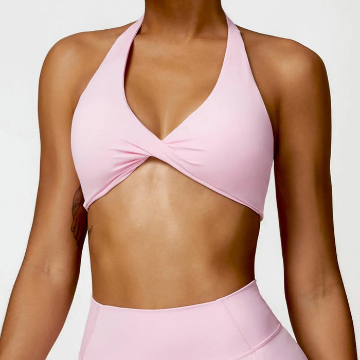 Nylon Spandex Blend Seamless Knit Workout Set