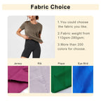 50/50 Blend 110-300GSM Puff Finish Short Sleeve Tshirts Custom Fitness Tops