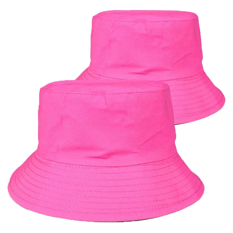 100% Cotton Canvas Embroidered Logo Fisherman Cap | Wholesale Adults Bucket Hats