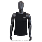 Polyester Cotton Waffle Knit Muscle Singlet | OEM Men Tank Top