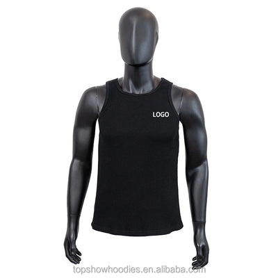 Polyester Cotton Waffle Knit Muscle Singlet | OEM Men Tank Top