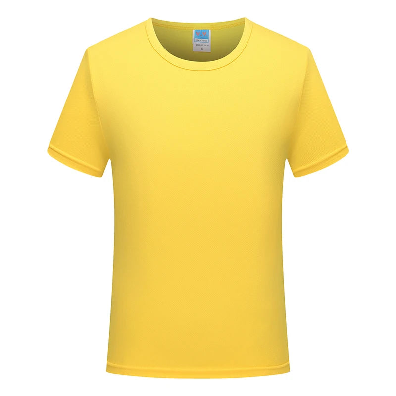 Polyester Quick-Dry Plain-Dyed Running T-Shirt