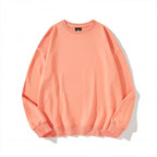 240g 100% Polyester Heat Transfer Logo Sweatshirts Regular Fit Crewneck Pullover