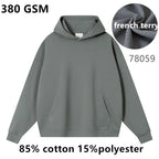 French Terry Drop Shoulder Men Hoodies | High Volume Custom Sourcing Blanks