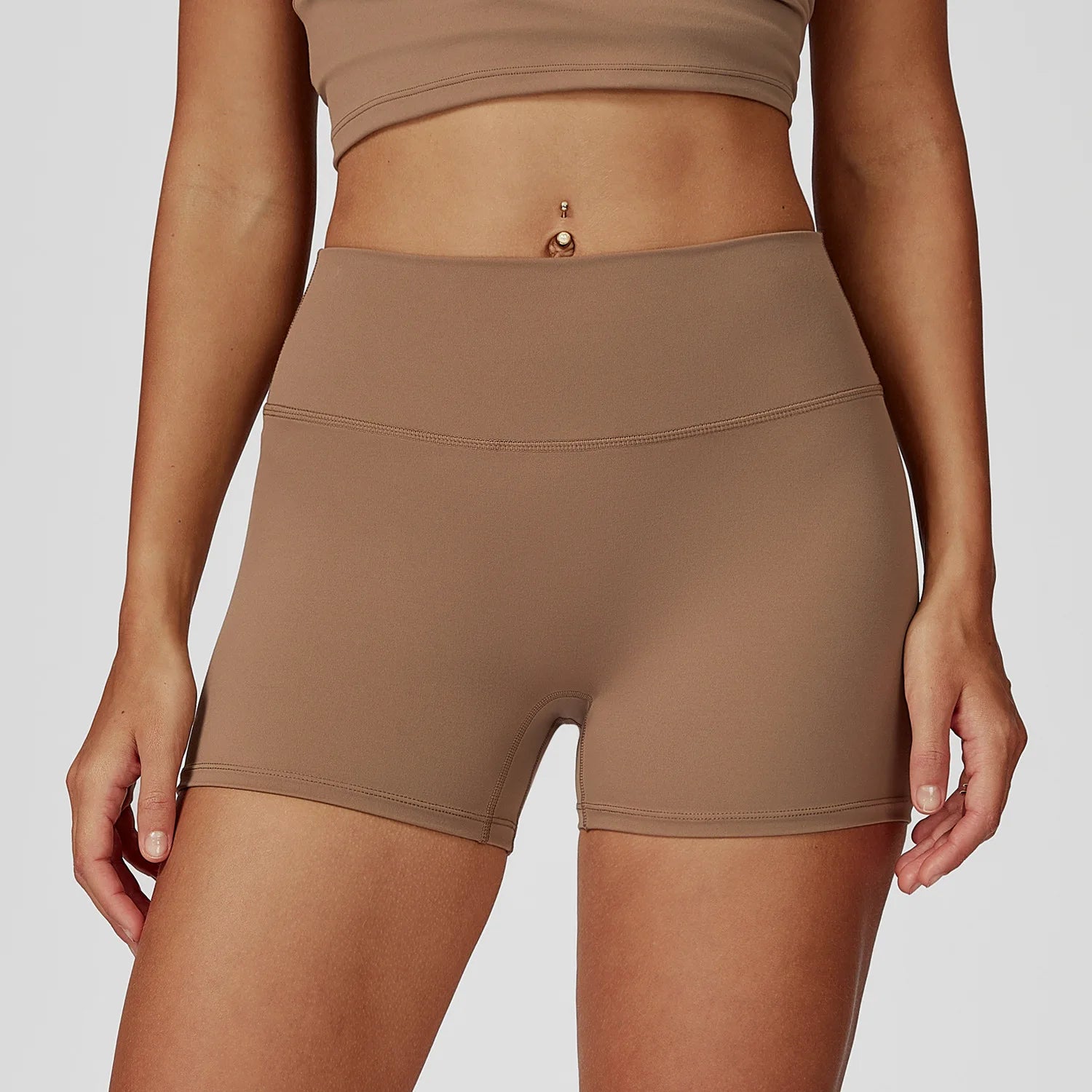 Nylon Spandex Interlock Knit Long Sleeve Workout Top