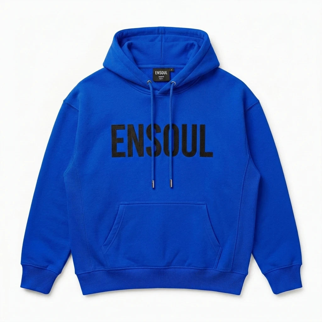 400gsm French Terry Custom Embroidery Pullover Blanks | Heavyweight Streetwear Hoodie