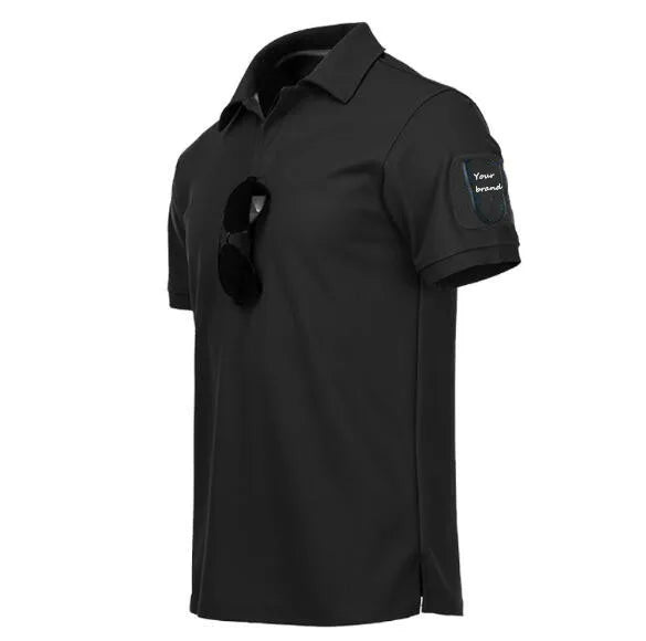 Custom Logo Quick Dry Breathable Men Training Shirt Athletic Top 170GSM Polyester Long Sleeve Safety Hoodie