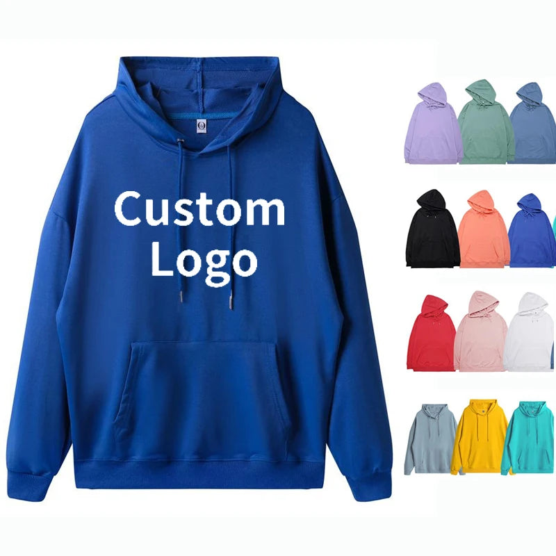 Cotton Polyester Heavyweight Fleece Pullover Hoodie