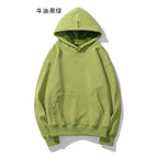 Heavyweight Cotton Brushed Knit Pullover Hoodie
