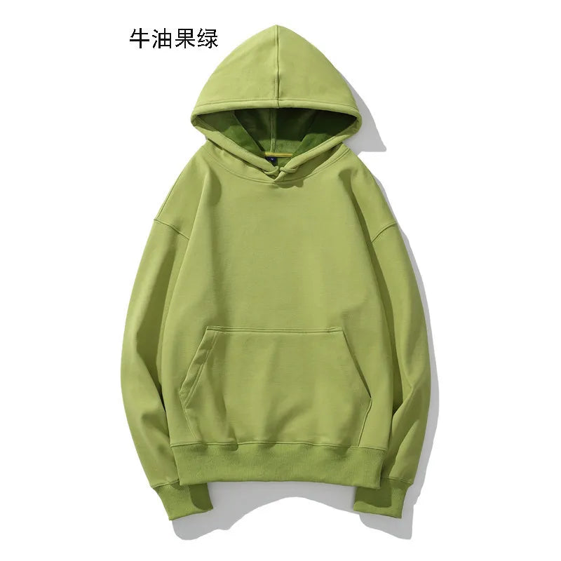 Heavyweight Cotton Brushed Knit Pullover Hoodie