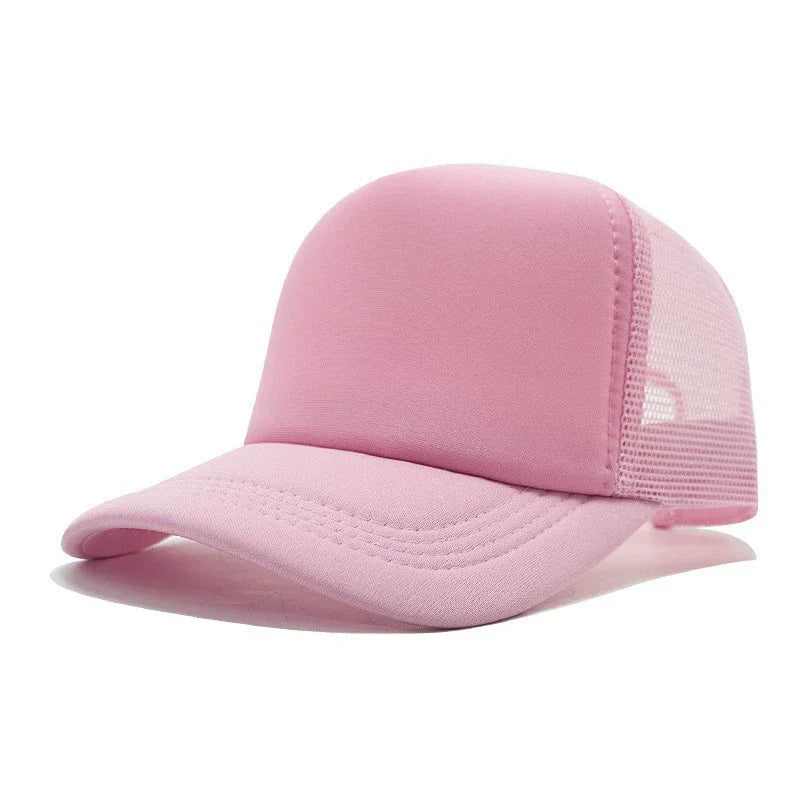 Custom Curved Brim 5 Panel Foam Trucker Cap | 100% Polyester Breathable Unisex Hat | Bulk OEM Wholesale