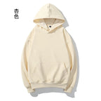 Heavyweight Cotton Brushed Knit Pullover Hoodie
