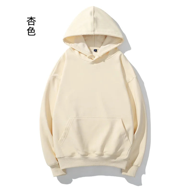 Heavyweight Cotton Brushed Knit Pullover Hoodie