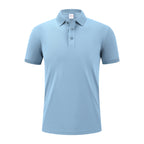 Customization Embroidery Logo 215Grams Knitted Polyester Embroidery Men Polo Shirt Work Uniform Clothes