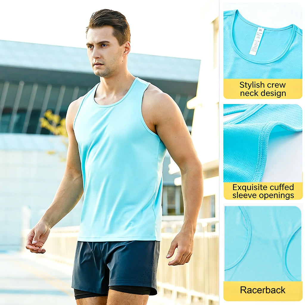 Custom Racerback Loose Sleeveless Marathon Vest | Athletic Sports Shirts