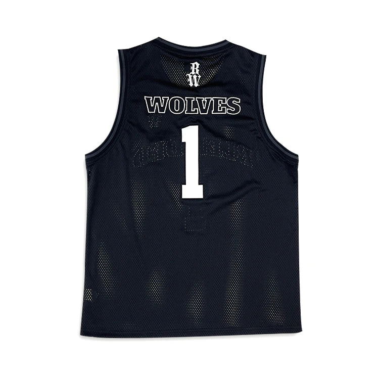 Polyester Mesh Knit Retro Basketball Jersey