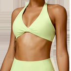 Nylon Spandex Blend Seamless Knit Workout Set
