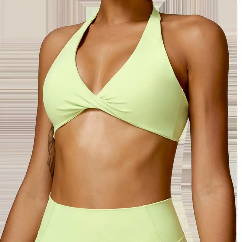 Nylon Spandex Blend Seamless Knit Workout Set