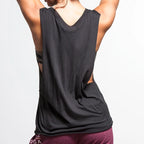 Ladies Yoga Tanks Singlets t Shirts 180 GSM 100% Cotton Raw Cut Muscle Tank | Ladies Gym Wear Shirts
