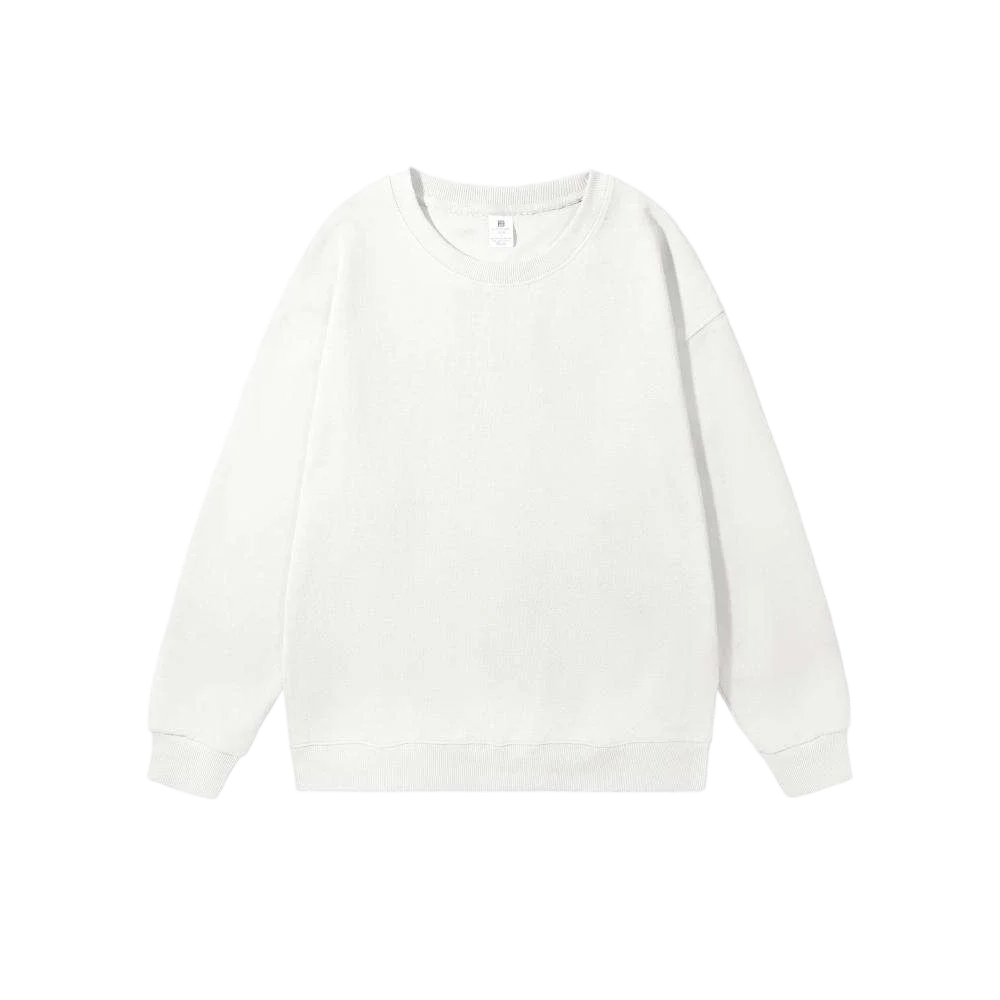 240g 100% Polyester Heat Transfer Logo Sweatshirts Regular Fit Crewneck Pullover