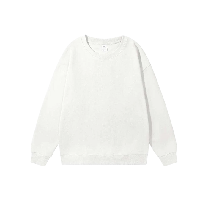 240g 100% Polyester Heat Transfer Logo Sweatshirts Regular Fit Crewneck Pullover