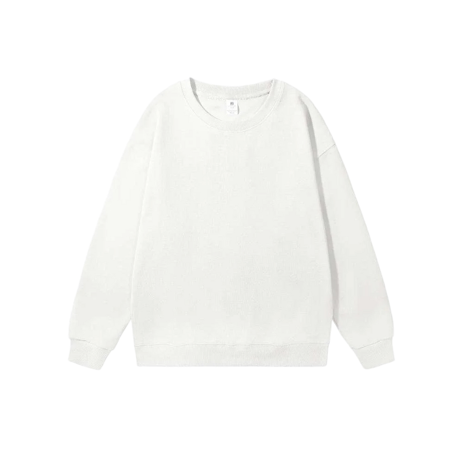 240g 100% Polyester Heat Transfer Logo Sweatshirts Regular Fit Crewneck Pullover