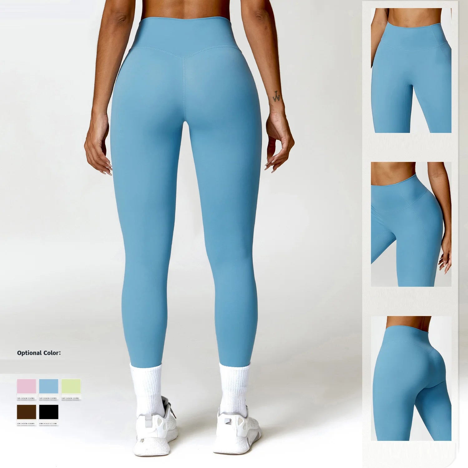 Nylon Spandex Knit Seamless Yoga Set