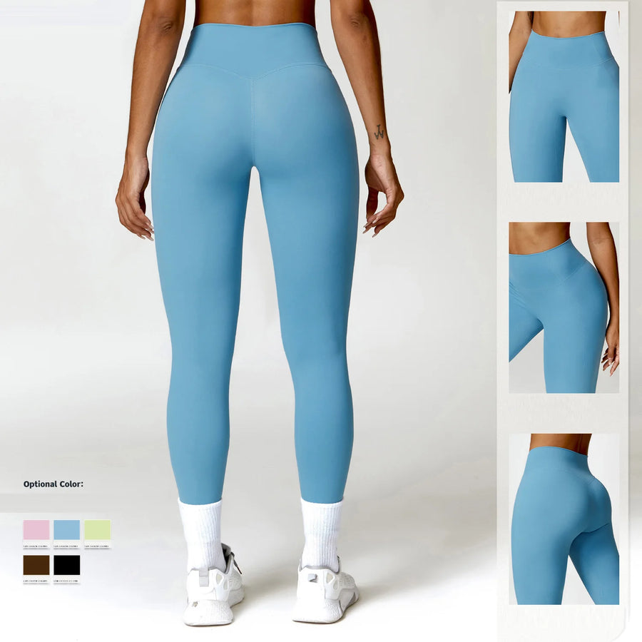 Nylon Spandex Knit Seamless Yoga Set