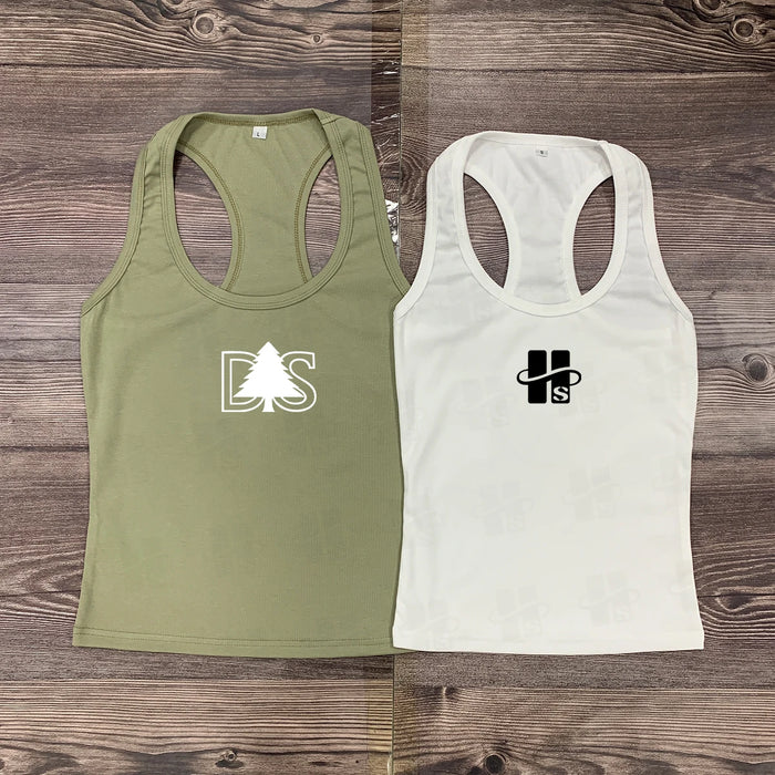 Spandex Knitted OEM Active Custom Top Street Wear Tops Top Workout Clothing Ladies Custom Embroidered Cotton Street Wear Womens Ribbed Tank Tops Women