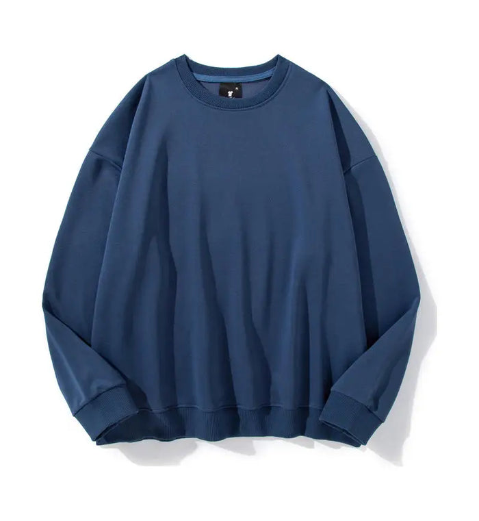 240g 100% Polyester Heat Transfer Logo Sweatshirts Regular Fit Crewneck Pullover