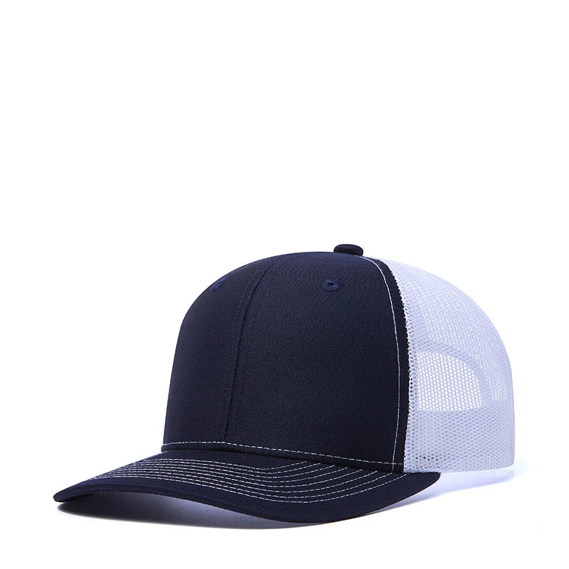 Bulk Cotton Mesh Customized Embroidery Patch Trucker Hats for Custom Gym Apparel