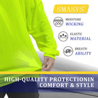 High-Visibility Birdseye Mesh Reflective Dry-Fit Safety Work T-Shirt