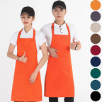 Polyester-Cotton Canvas Reinforced-Stitch Multi-Pocket Boutique Apron
