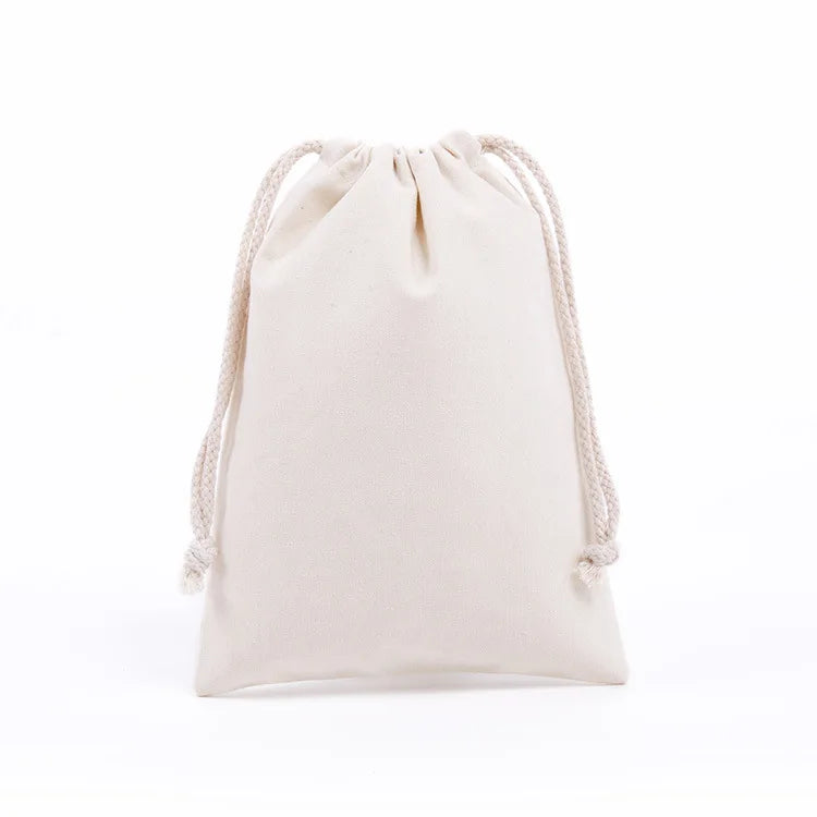 Cotton Canvas Value Drawstring Pouches