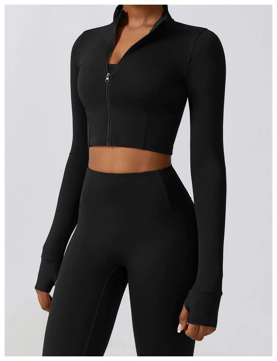 Nylon Spandex Double Knit Longline Sports Bra