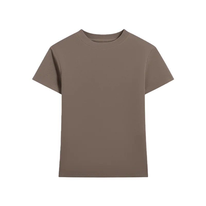 220GSM Cotton 3D Embossed Slim Fit Women Summer T Shirt | Wholesale High Logo Custom T