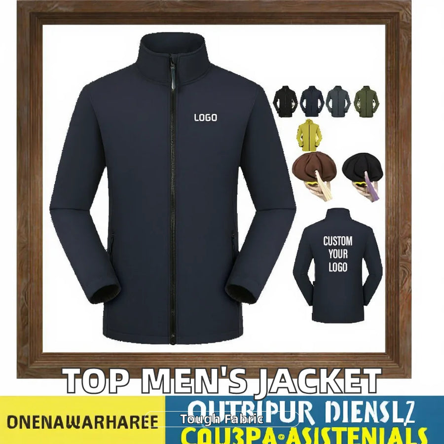 Custom Logo Windproof Heavyweight Men Winter Puffer Jacket Outerwear