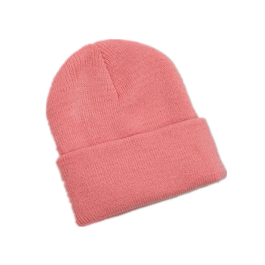 100% Acrylic Jacquard Fabric Custom Logo Striped Winter Ski Traveling Beanie Hats
