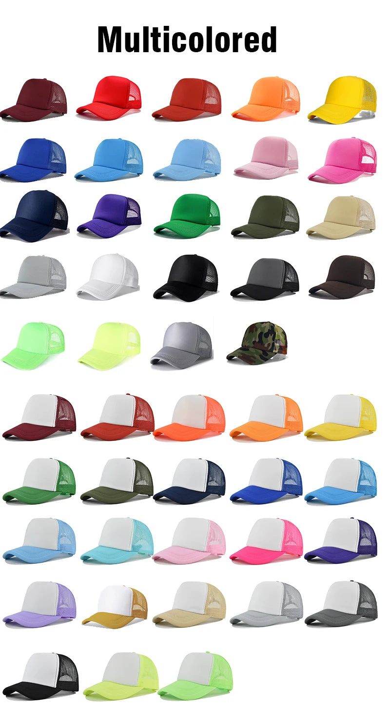 Custom Curved Brim 5 Panel Foam Trucker Cap | 100% Polyester Breathable Unisex Hat | Bulk OEM Wholesale
