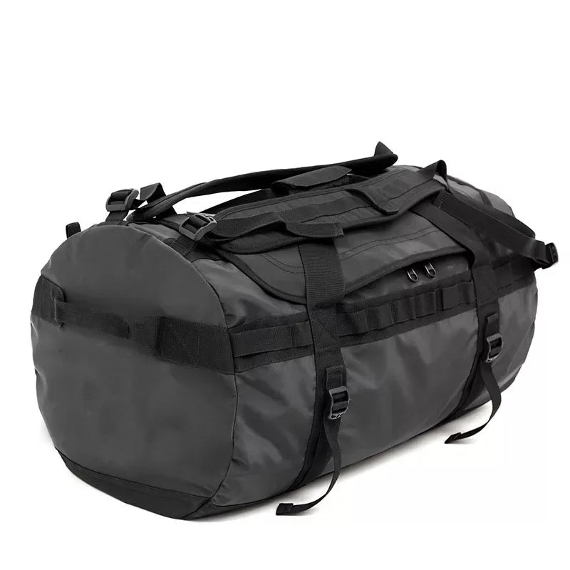 PVC Tarpaulin High-Frequency Welded Waterproof Duffle Backpack