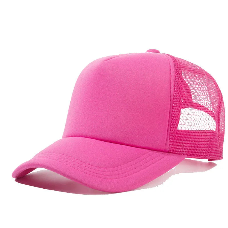 Custom Curved Brim 5 Panel Foam Trucker Cap | 100% Polyester Breathable Unisex Hat | Bulk OEM Wholesale