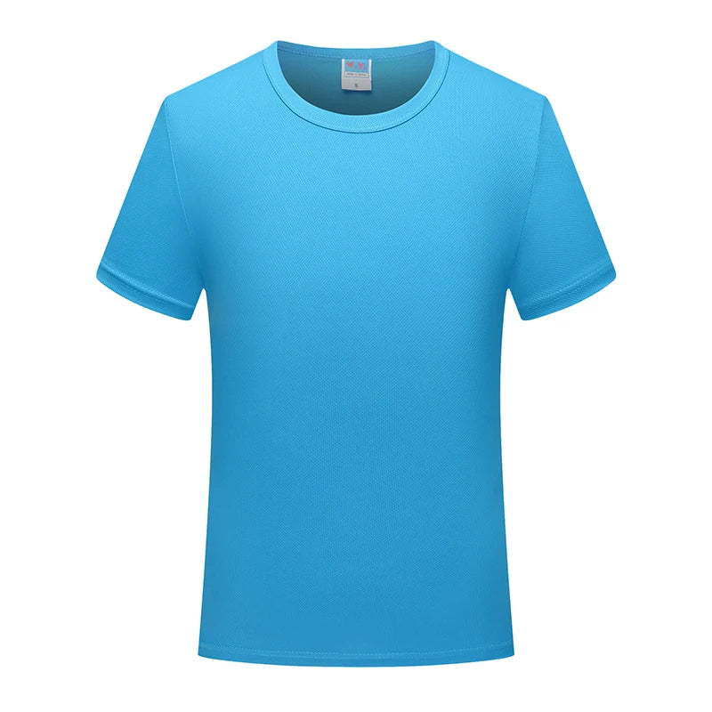 Polyester Quick-Dry Plain-Dyed Running T-Shirt