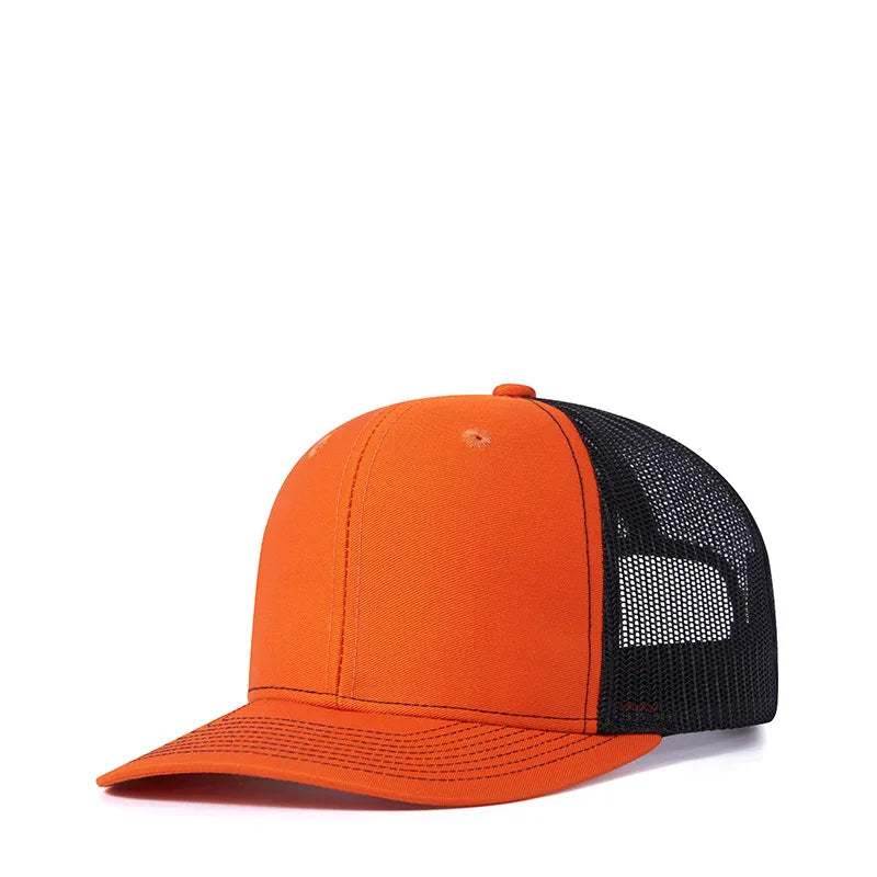 Bulk Cotton Mesh Customized Embroidery Patch Trucker Hats for Custom Gym Apparel