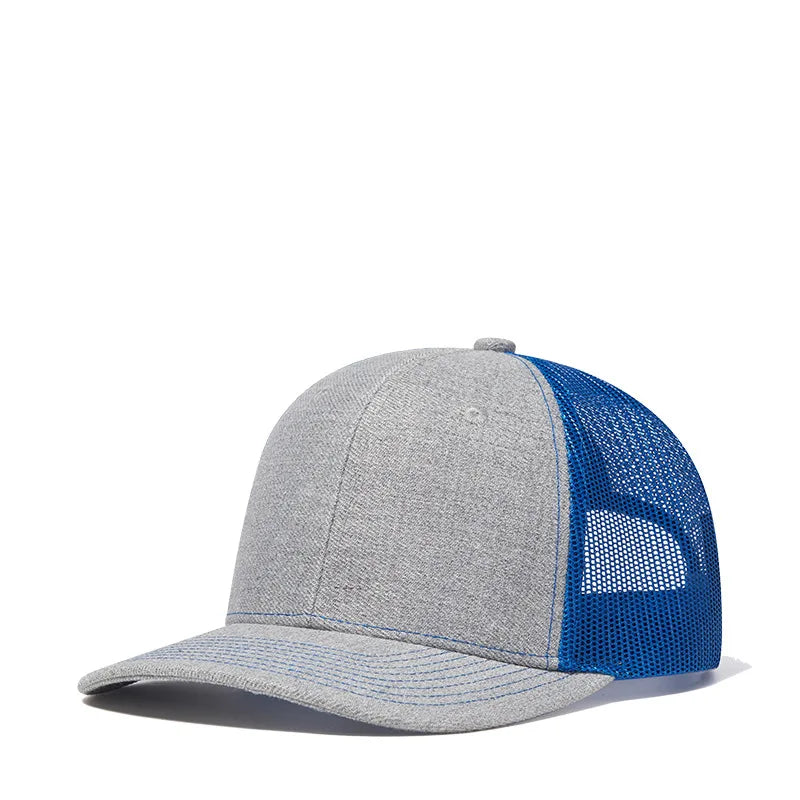 Bulk Cotton Mesh Customized Embroidery Patch Trucker Hats for Custom Gym Apparel