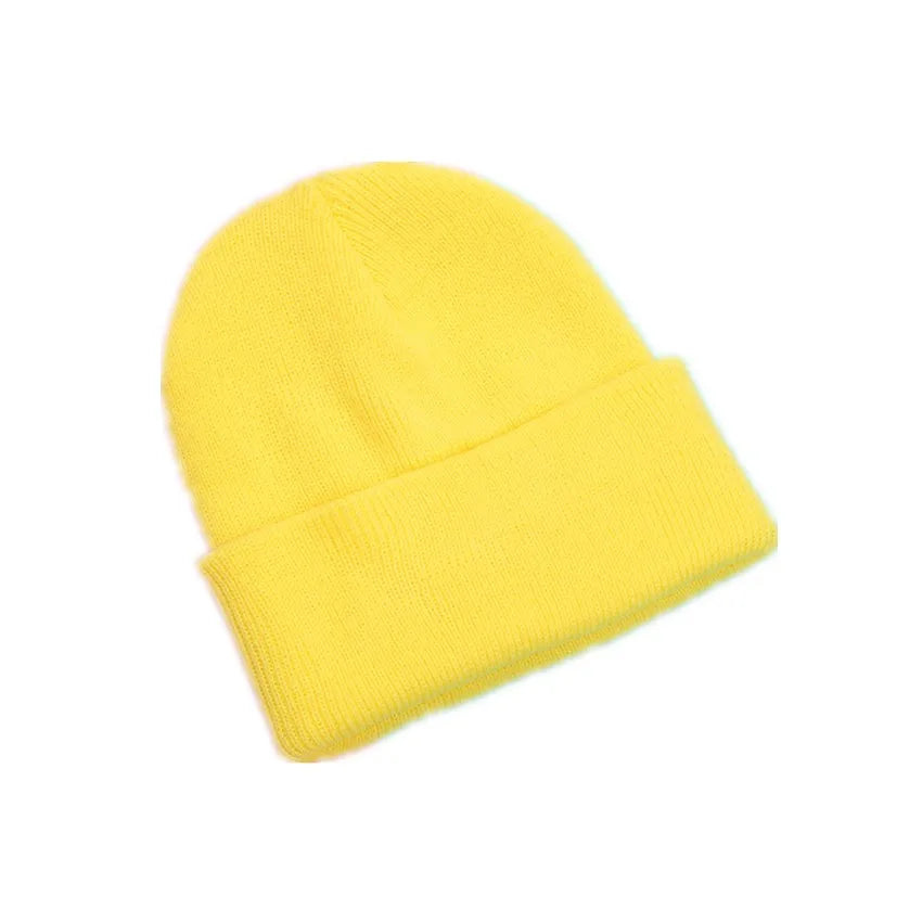 100% Acrylic Jacquard Fabric Custom Logo Striped Winter Ski Traveling Beanie Hats