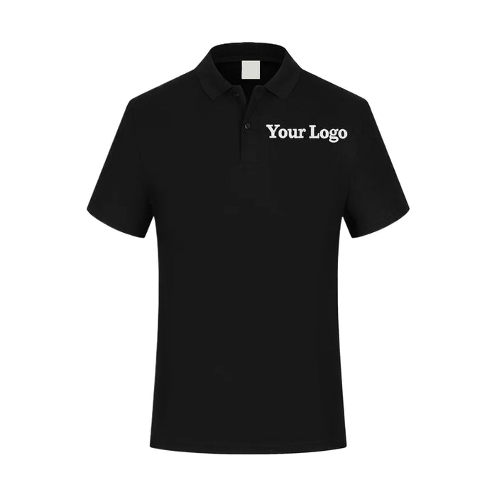Polyester Knit Custom Printed Polo Shirt with Embroidery logo Business