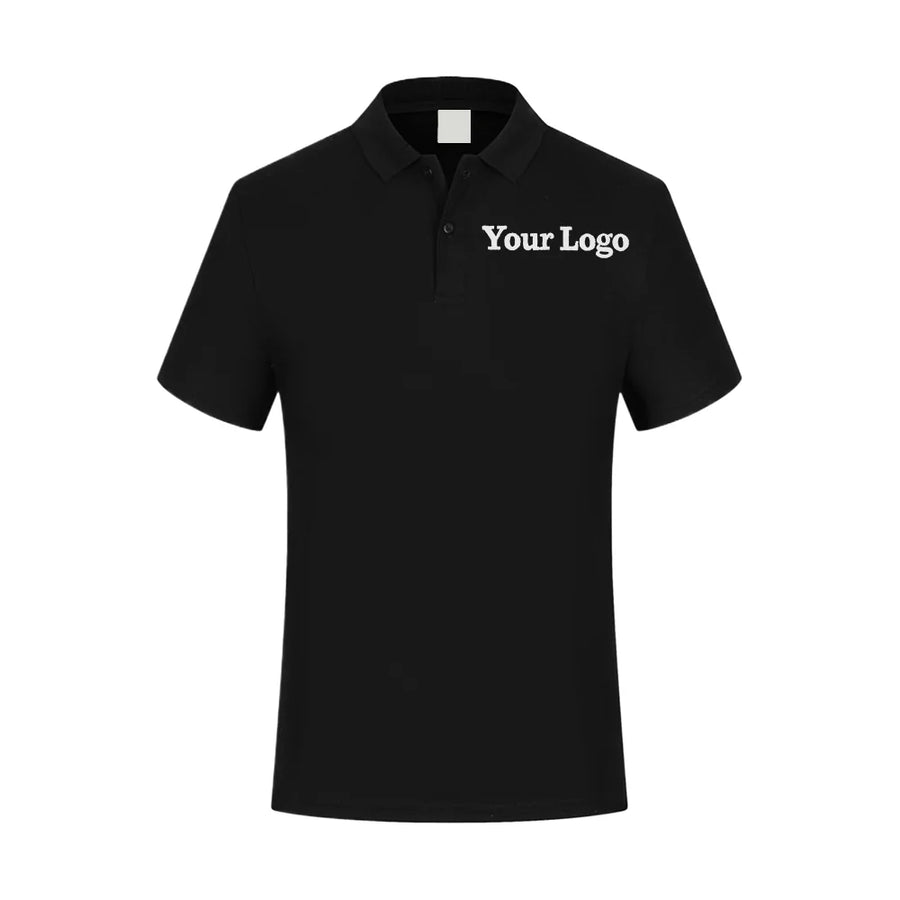 Polyester Knit Custom Printed Polo Shirt with Embroidery logo Business
