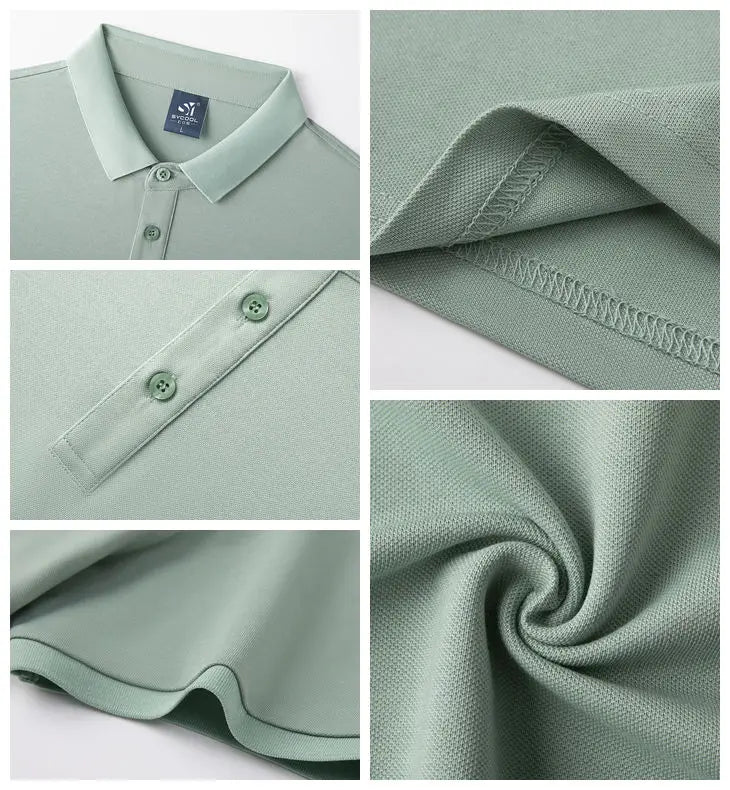 OEM Factory Supply Custom Logo Polyester Piqué Knit Custom Printed Polo Shirt