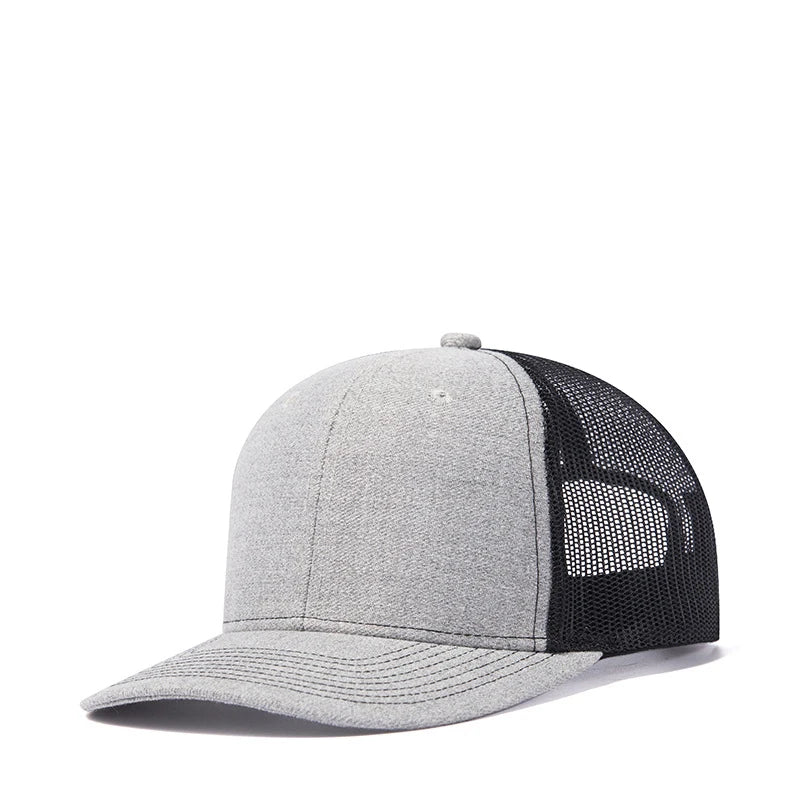Bulk Cotton Mesh Customized Embroidery Patch Trucker Hats for Custom Gym Apparel