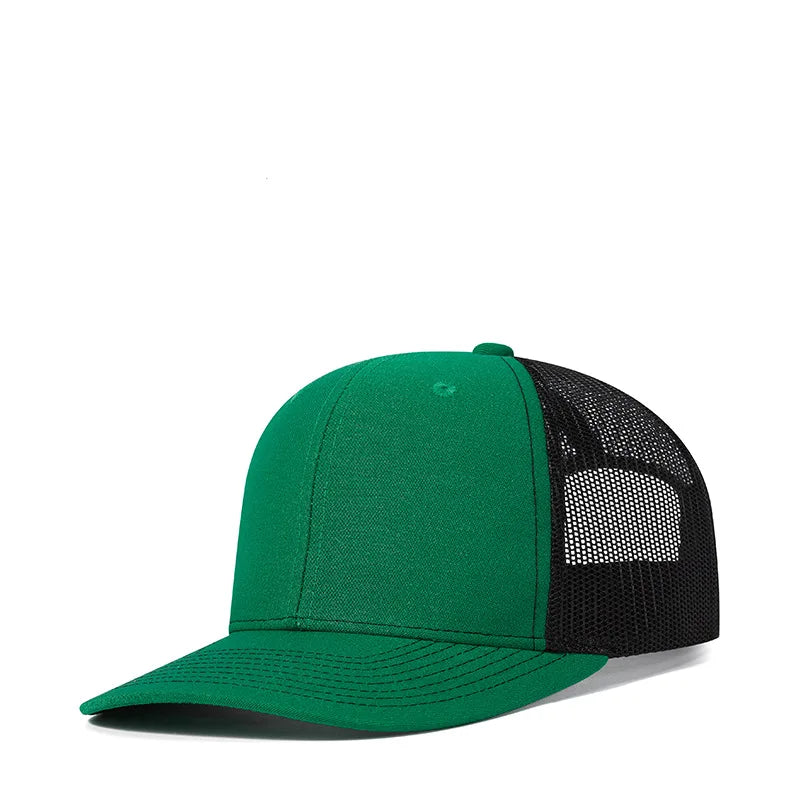 Bulk Cotton Mesh Customized Embroidery Patch Trucker Hats for Custom Gym Apparel
